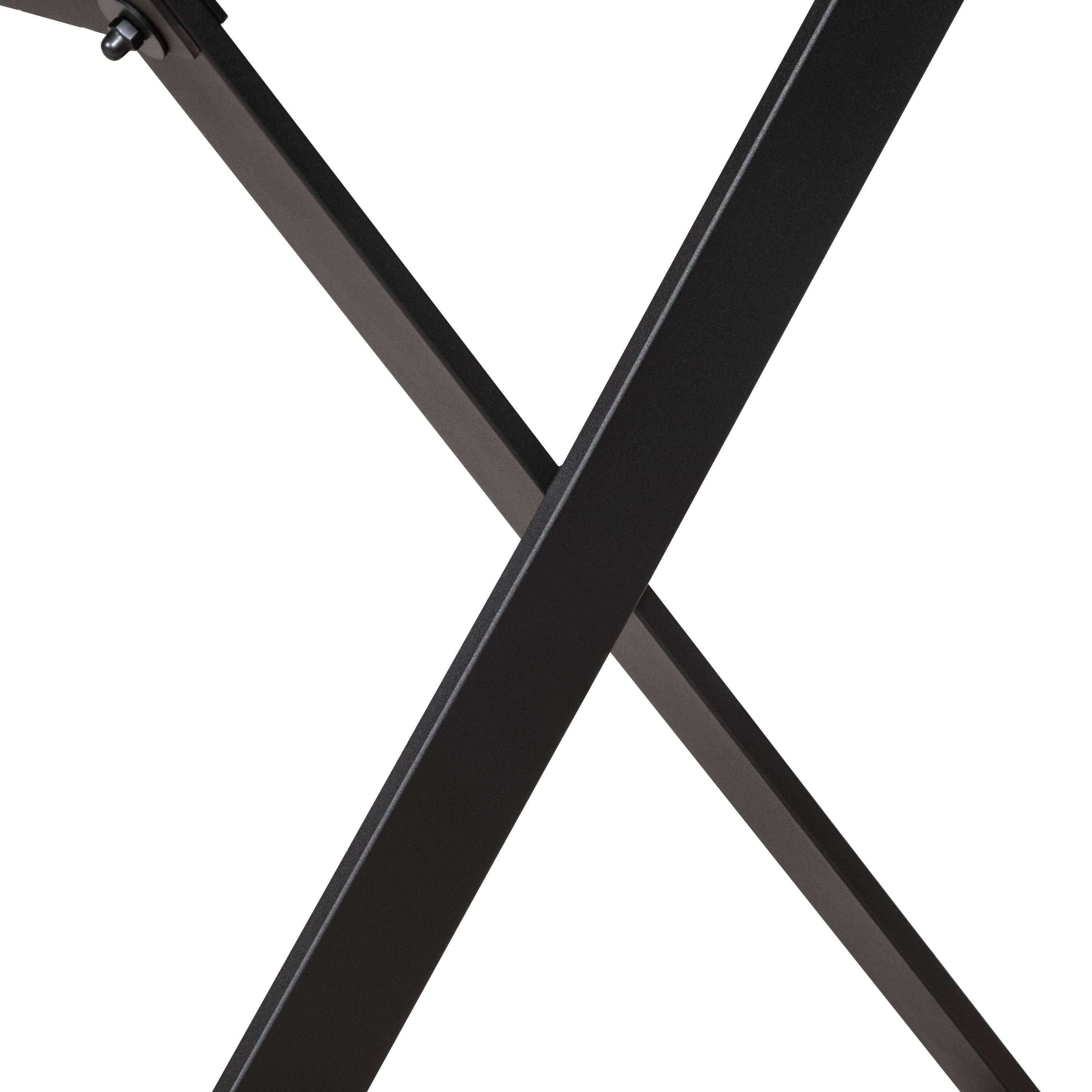 Black Metal 3 Drawer Desk Y15643