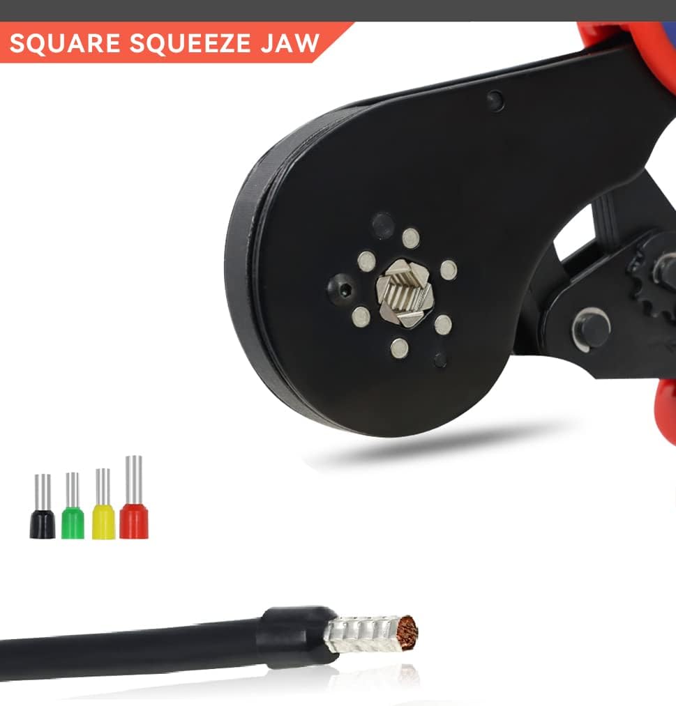 Ferrule Crimping Tool Kit with 1200PCS Terminals, 30-5 AWG, Pack of 2 V220166