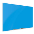 Floating Blue Magnetic Glass Board 48x22 x 60x22 Inches D384