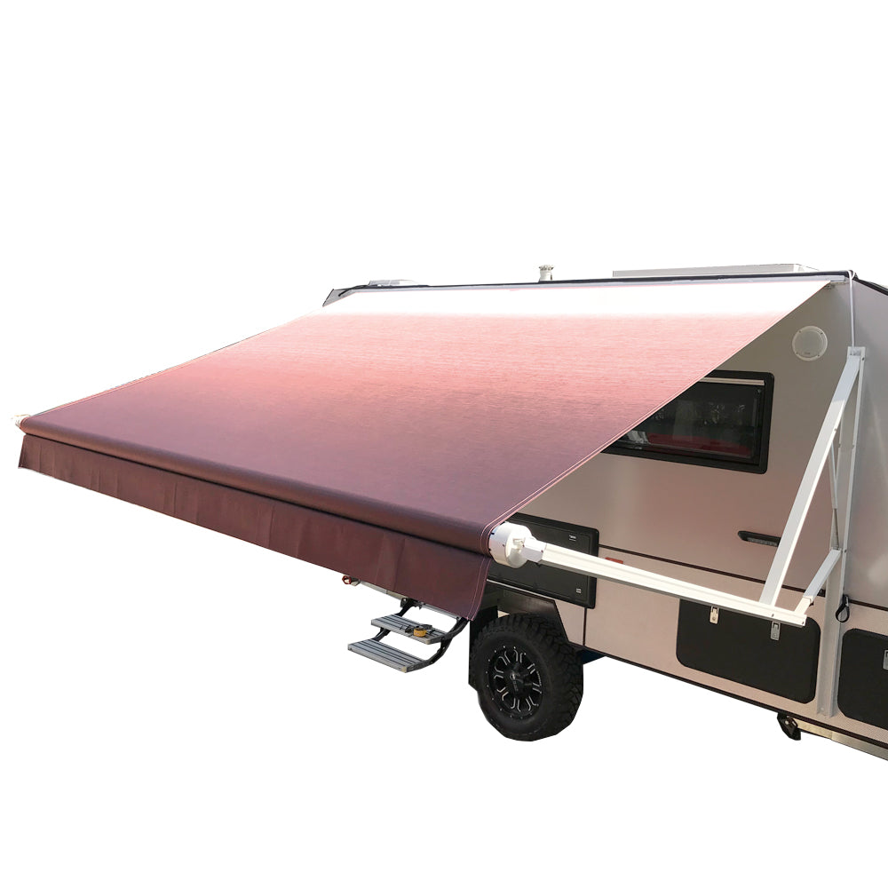 Burgundy Vinyl RV Awning Fabric Replacement T481873