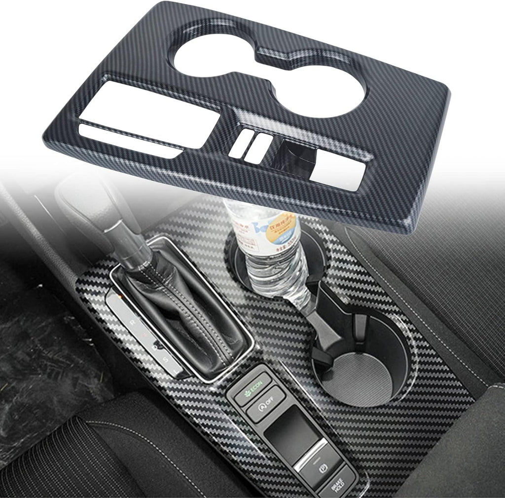 Carbon Fiber Center Console Gear Shift Panel Cover Sticker Interior Trim Decal Pack of 2 K54746