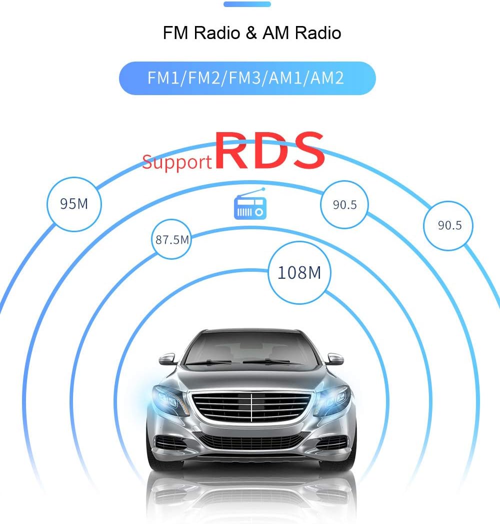 Single Din 7 inch Bluetooth Car Stereo with Rearview Camera M658