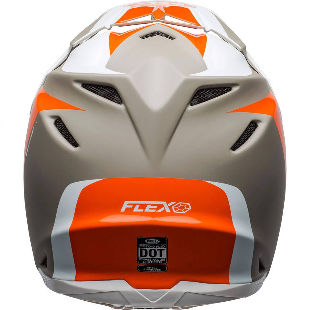 White Orange Sand Moto-9 Helmet A427321