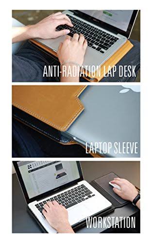 Tan Laptop Lap Desk with Mouse Pad and Case F263854