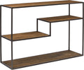 Mid-Century Modern Wood and Metal Bookcase P7815