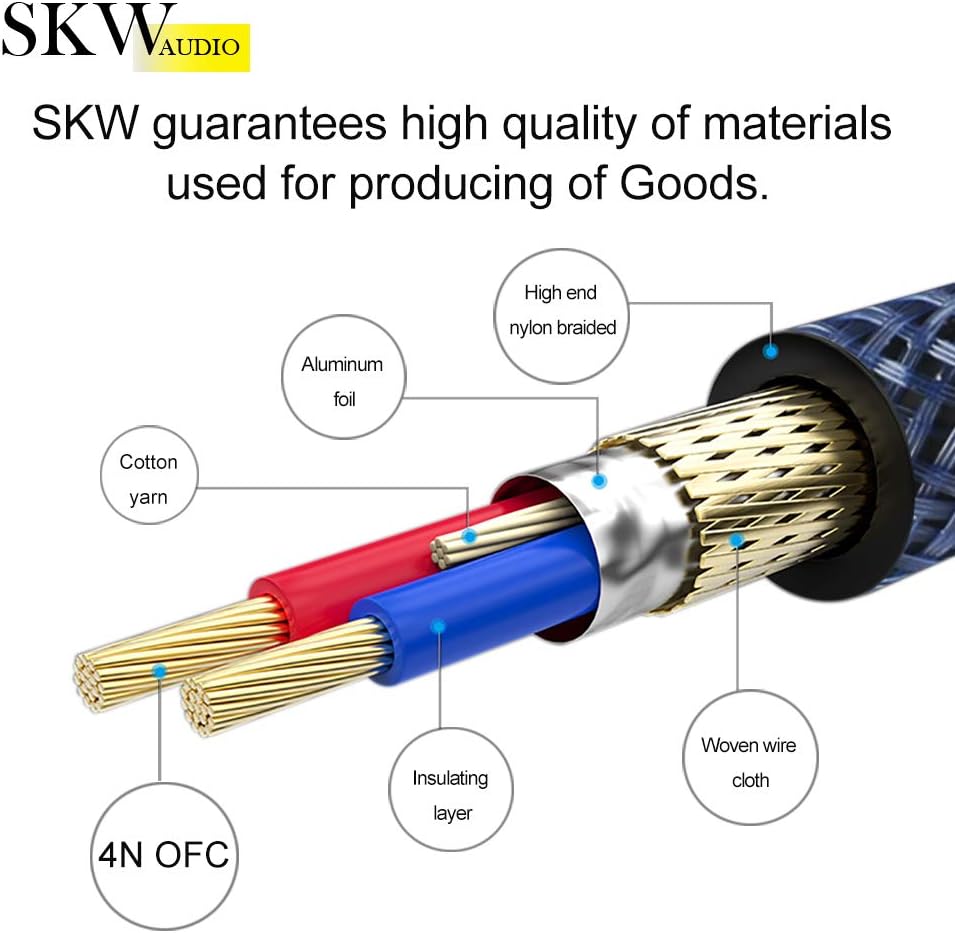 Single OFC Balanced XLR Male to XLR Female 3 PIN Microphone Cable (9.8ft, 3M) Y7978