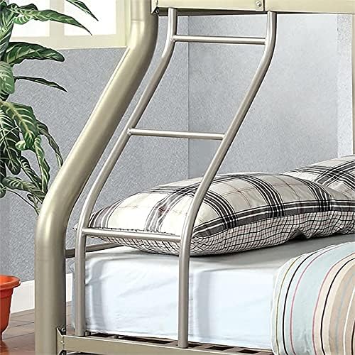 Metallic Gold Metal Twin Over Full Bunk Bed F163