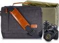 Camera Messenger Bag for DSLR Cameras Laptop 15.6inch Shoulder Bag with Camera Insert Sleeve Z90060