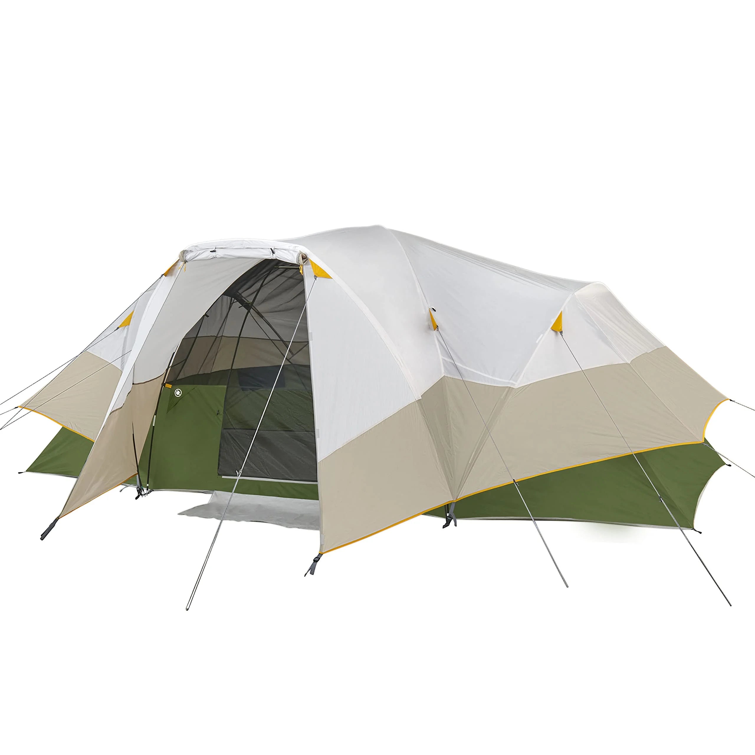 Beige/Green 8 Person Hybrid Dome Family Camping Tent H741015