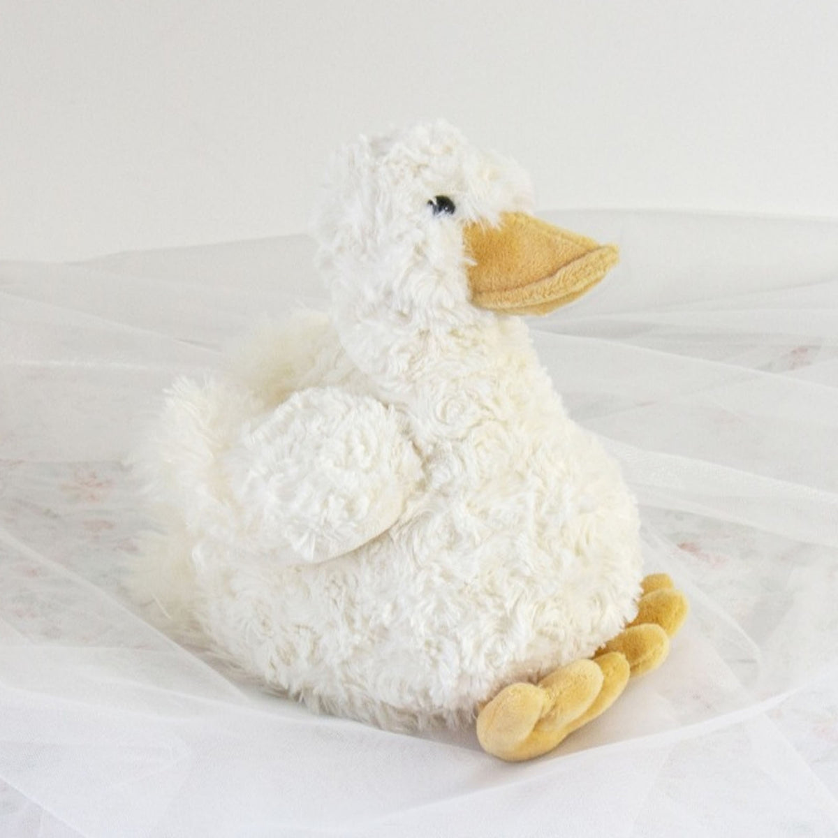 7.8in Fluffy Duck Plush Toy with PP Cotton Filling V555