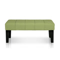 Green Fabric Accent Bench F5452