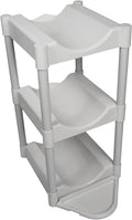 Grey Free-Standing 3-Tray Water Jug Storage Rack P402911
