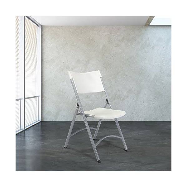 Folding Chair, Plastic, Gray, Pkg of 4 P386