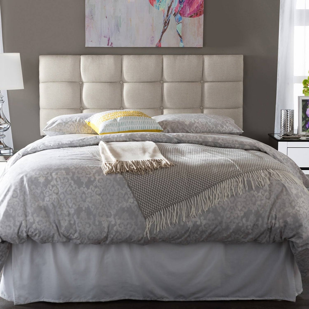 Grey Fabric Full Size Headboard H4956