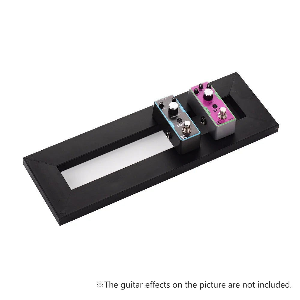 Guitar Effect Pedal Board Holder with Fastening Tapes Cable Tie Patch G9149