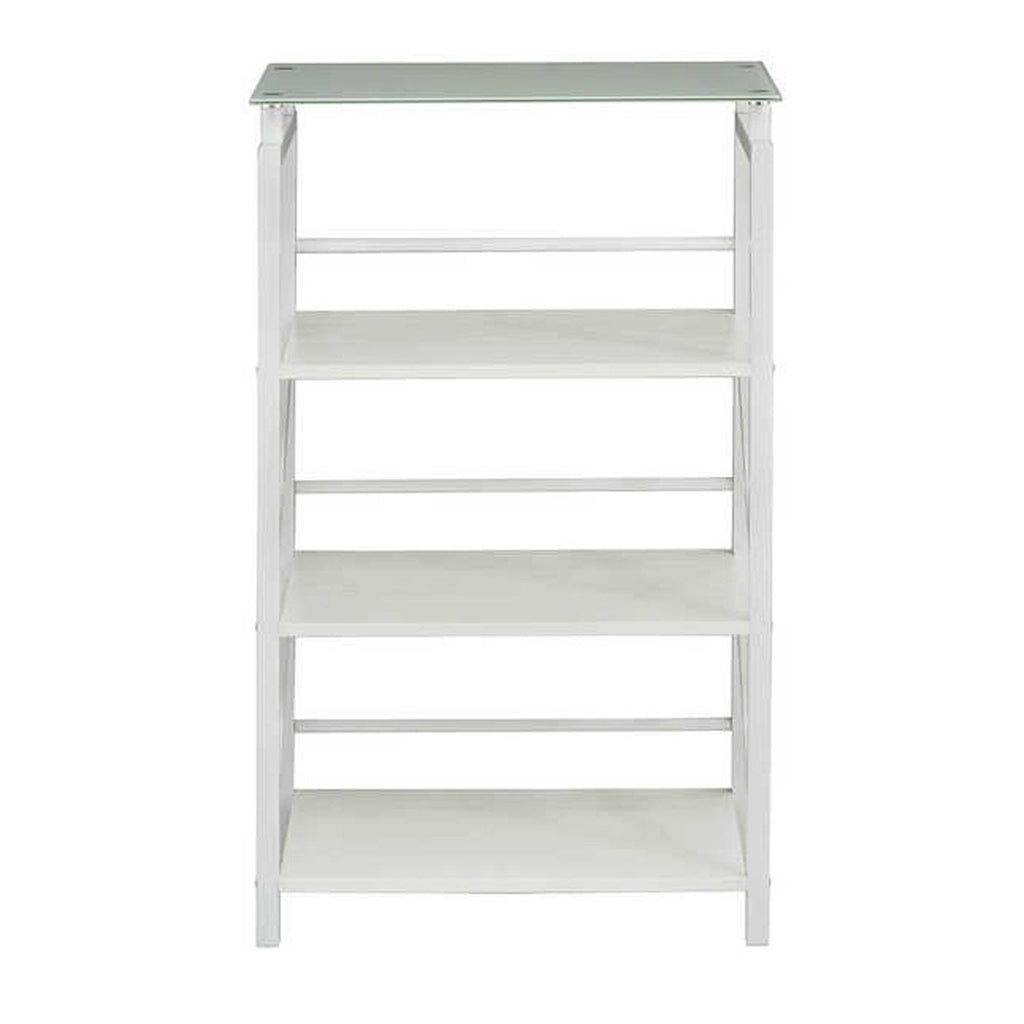 Black Glass Top Bookcase J282863