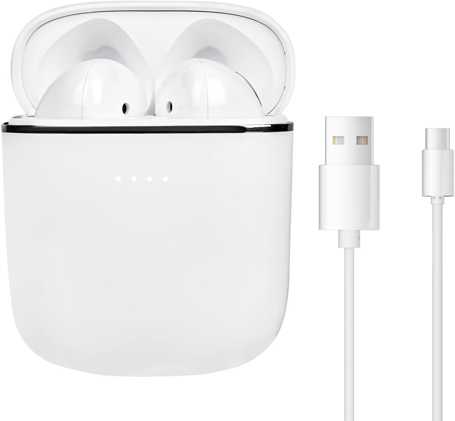 White Bluetooth 5.1 Wireless Earbuds T555088