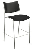 Black Fabric / Plastic Stool O871
