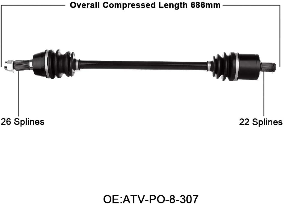 CV Axle Shaft Assembly Pack of 2 M9075