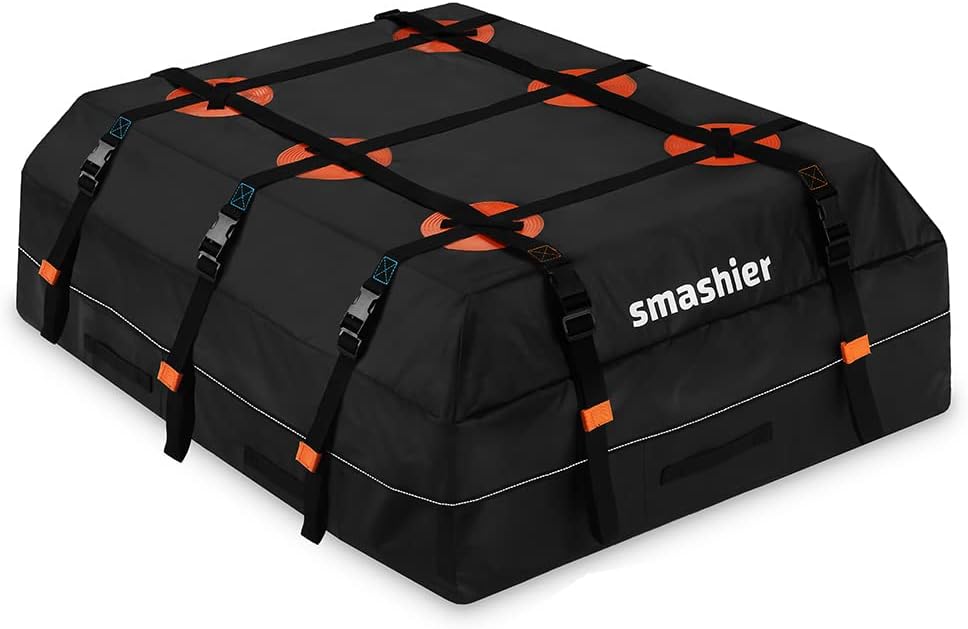 21 Cubic Feet Waterproof Nylon Roof Bag with Anti-Slip Mat W926