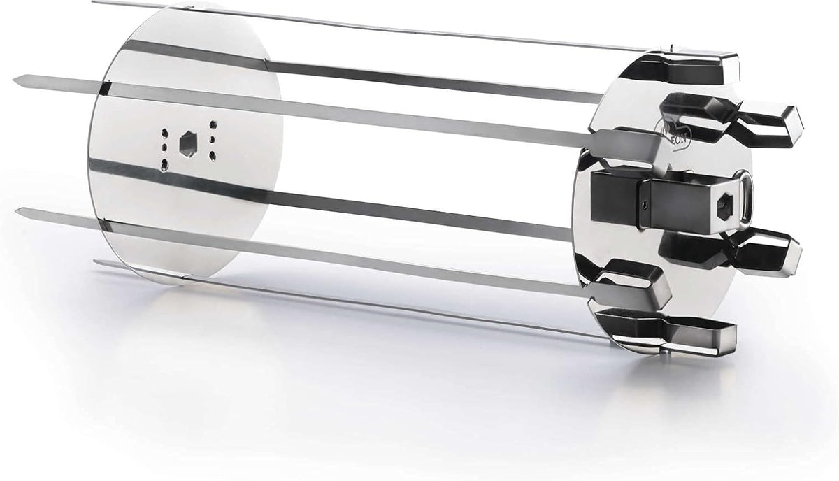 Stainless Steel Kebab Wheel BBQ Rotisserie Accessory, Pack of 2 L906