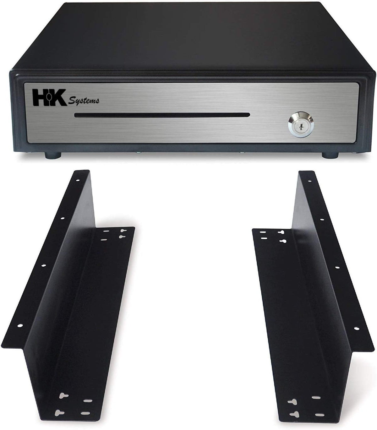16 Heavy Duty Black Push Open Cash Drawer with Metal Bracket H135290
