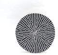 Flat Boho Wall Basket Decor, Rustic Woven Seagrass Baskets, Pack of 2, 9.8in G963