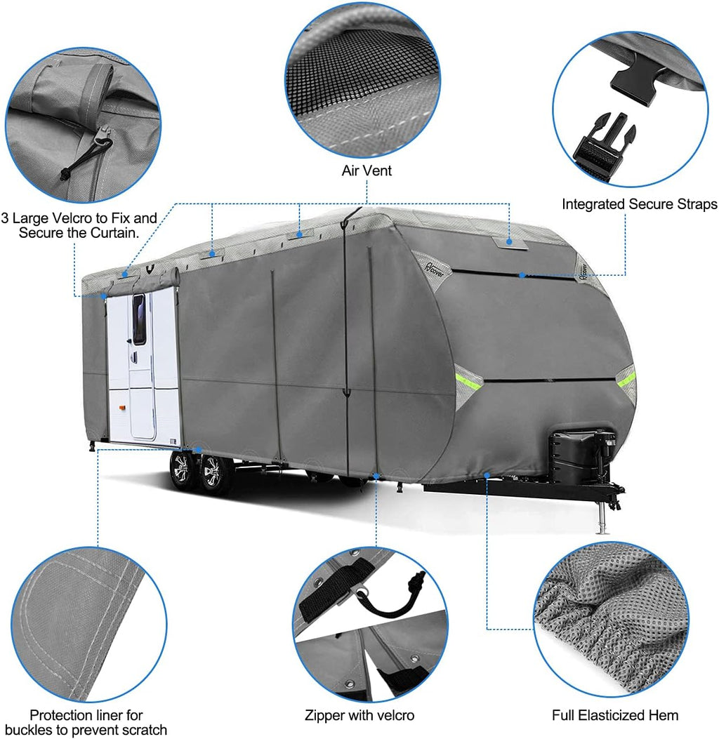 Non-Woven Fabric Waterproof RV Cover Fits 18’ - 20’ TT D837