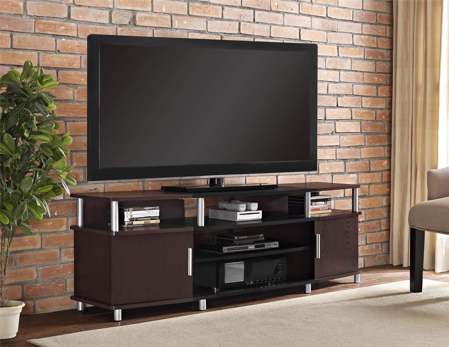 Gray Electric Fireplace TV Console H935515