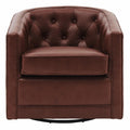 Top Grain Leather Swivel Chair D883012