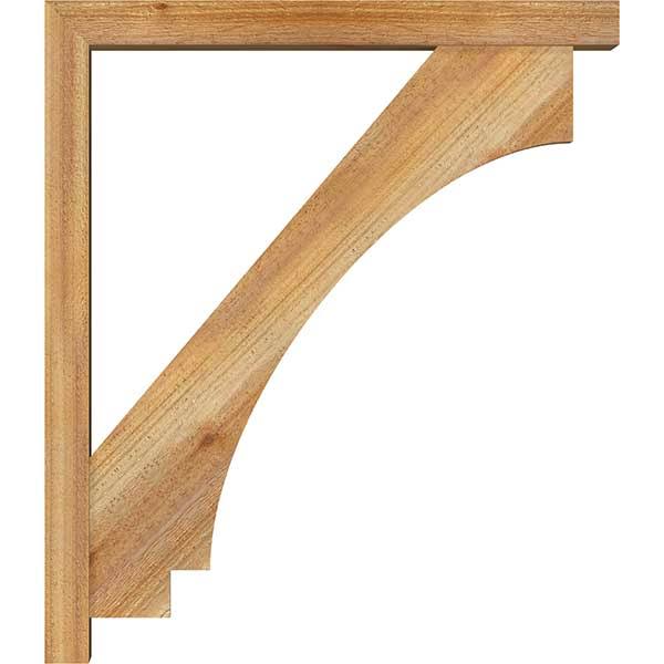 Rough Sawn Bracket with Offset Brace, Western Red Cedar B67216