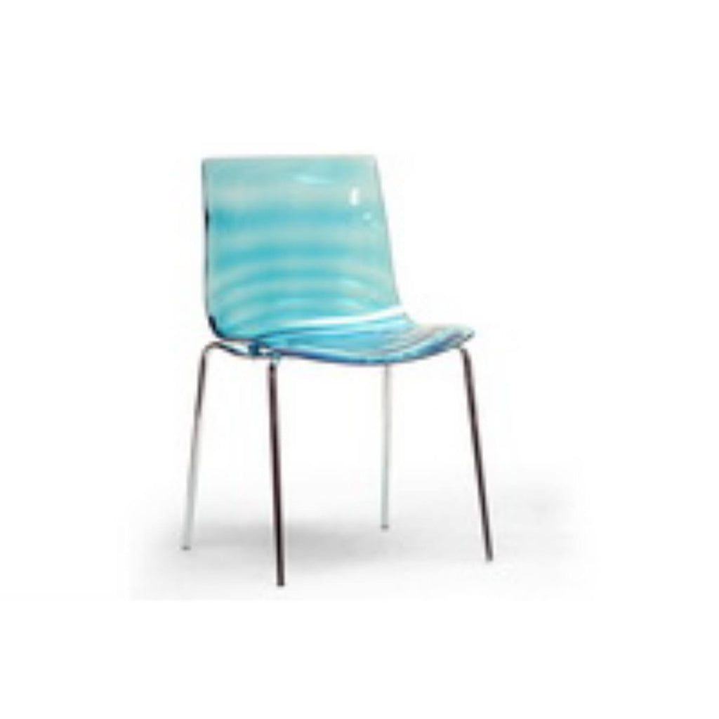 Blue Plastic Dining Chair (Set of 2) S595081