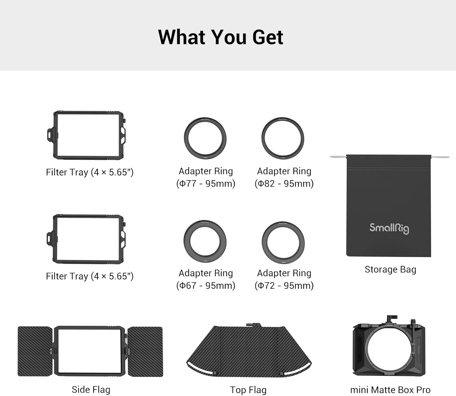 Mini Matte Box Pro with 4 x 5.65 Filter Trays and Adapter Ring H14846