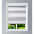 White Cordless Faux Wood Blind Z310