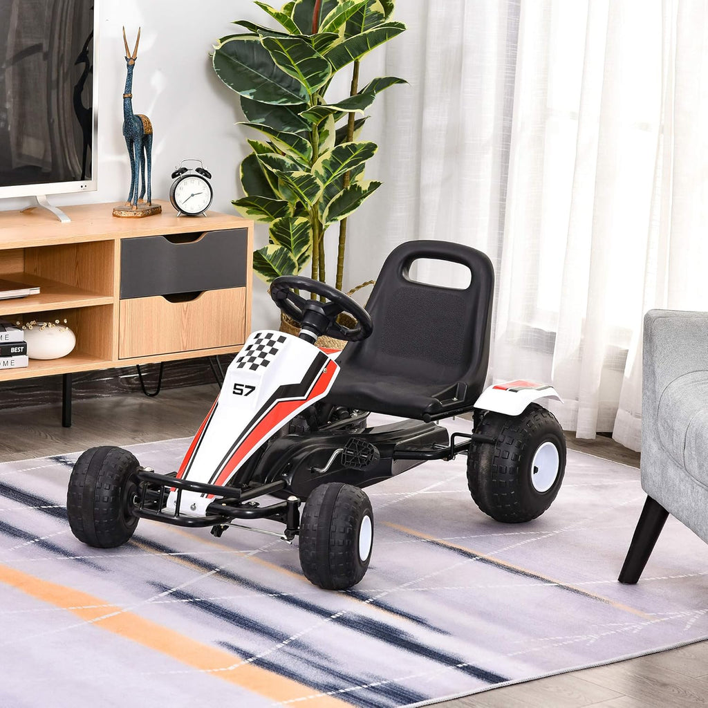 Black Pedal Go Kart with Adjustable Seat P113404