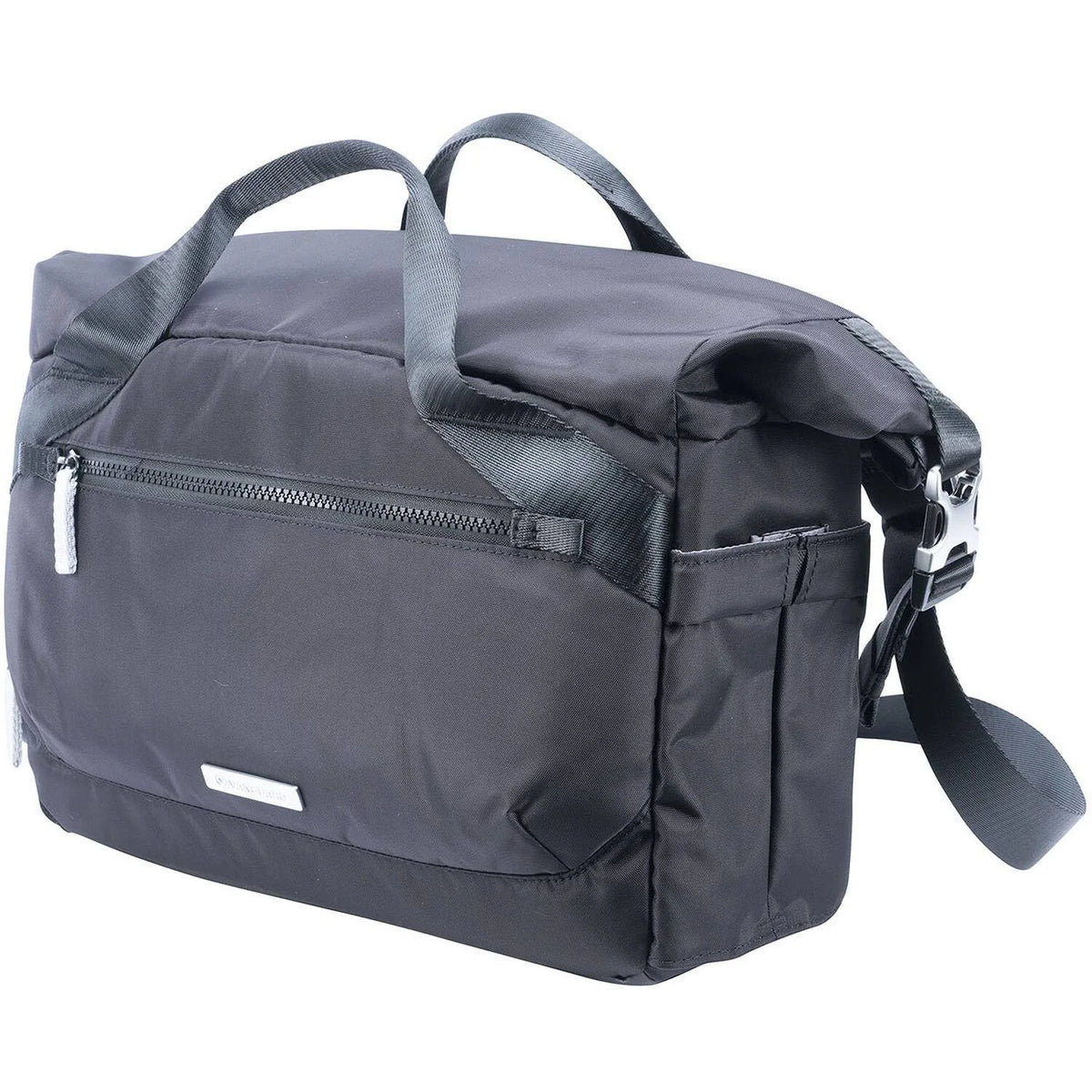 Black Slim Rolltop Shoulder Bag R513064