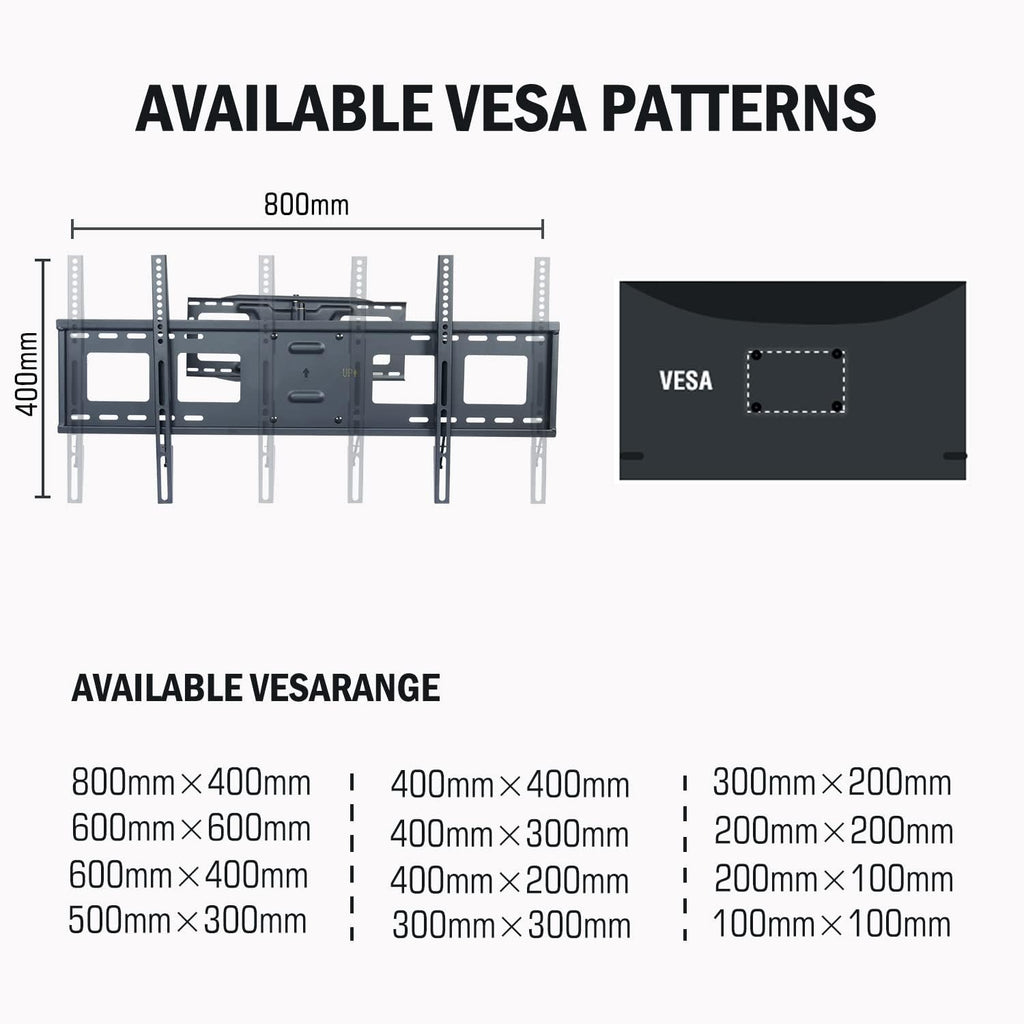 Extra Long Arm Full Motion TV Wall Mount Bracket with 48" Extension Articulating Arm H70478