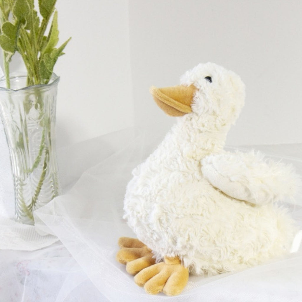 7.8in Fluffy Duck Plush Toy with PP Cotton Filling V555