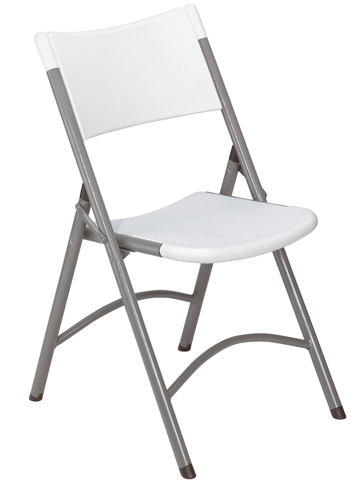 Folding Chair, Plastic, Gray, Pkg of 4 P386