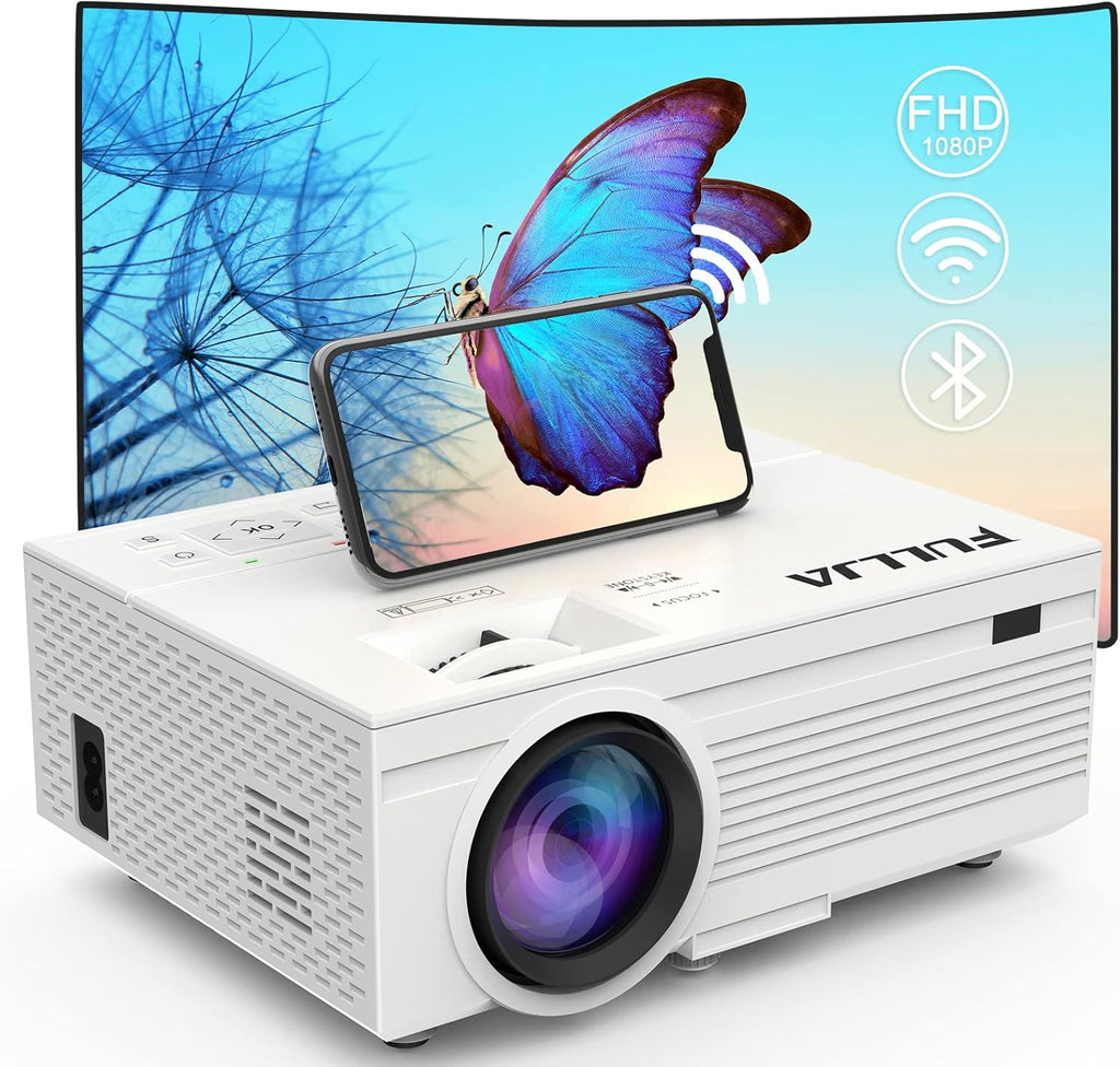 WiFi Bluetooth HD Mini Projector, 8500 Lumen 1080P Portable Video Projector M994
