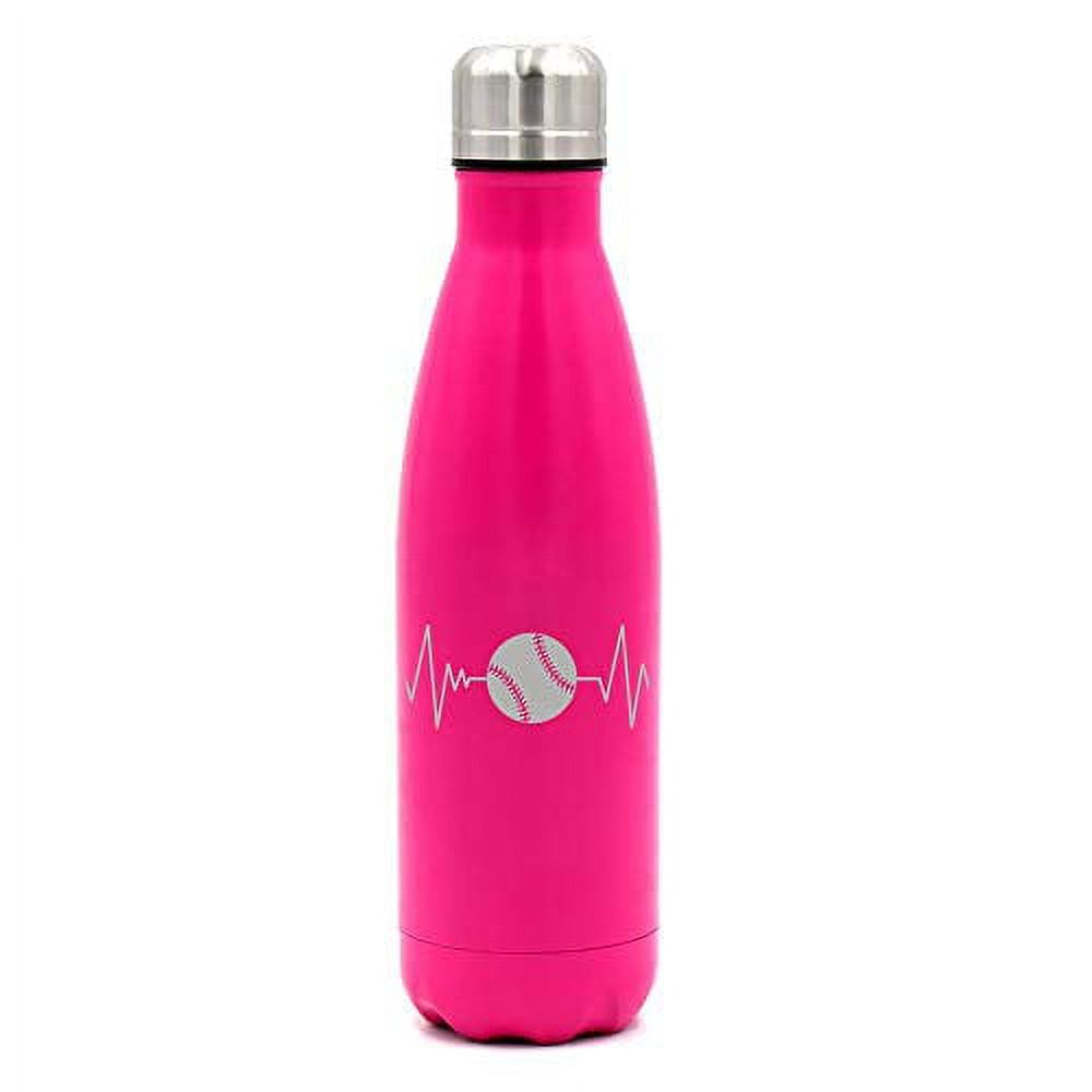 17 oz. Double Wall Vacuum Insulated Stainless Steel Water Bottle Travel Mug Cup (Pink) F889369