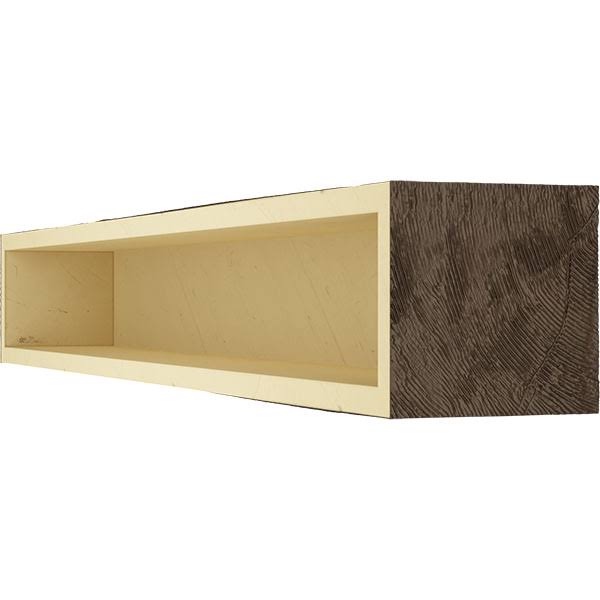 Rough Sawn Faux Wood Fireplace Mantel T814