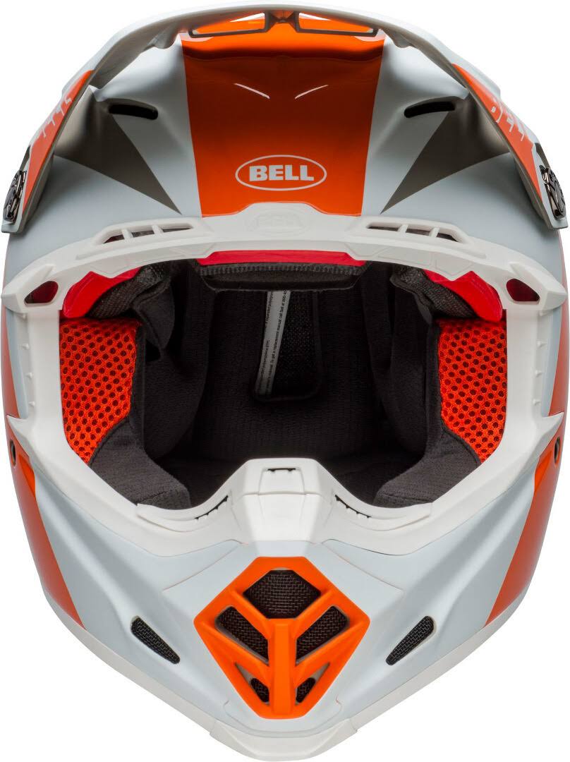 White Orange Sand Moto-9 Helmet A427321