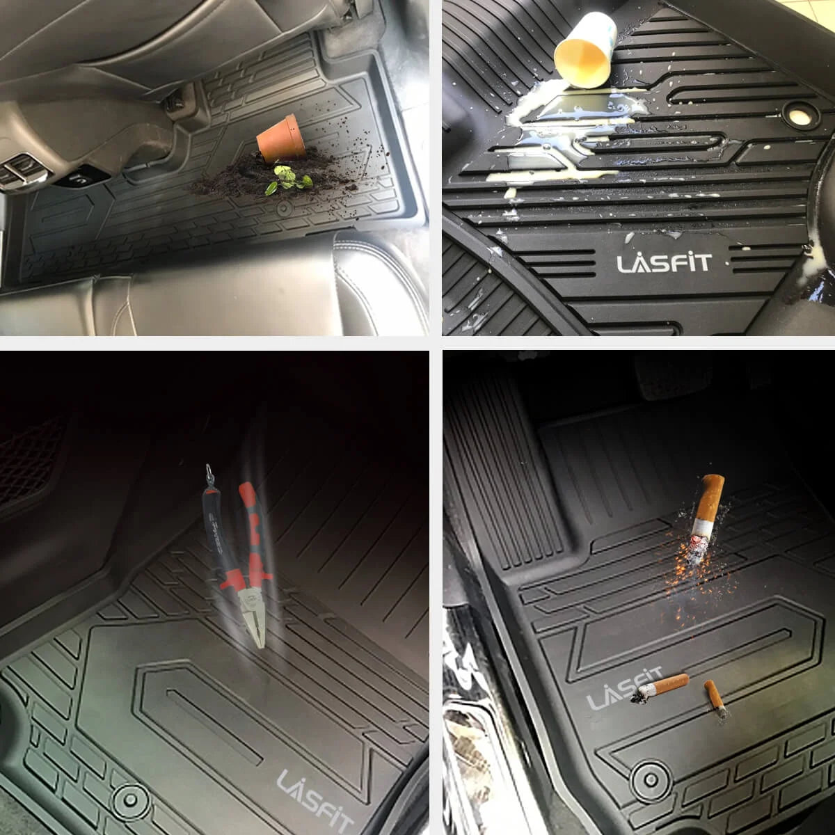 Black TPE Floor Liners for Toyota Camry F631