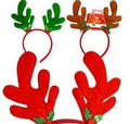 48 Bulk Plush Reindeer Antler Headbands X133744