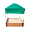 4 ft. x 4 ft. x 11 in. Square Sandbox Composite with Telescoping Canopy/Cover H579