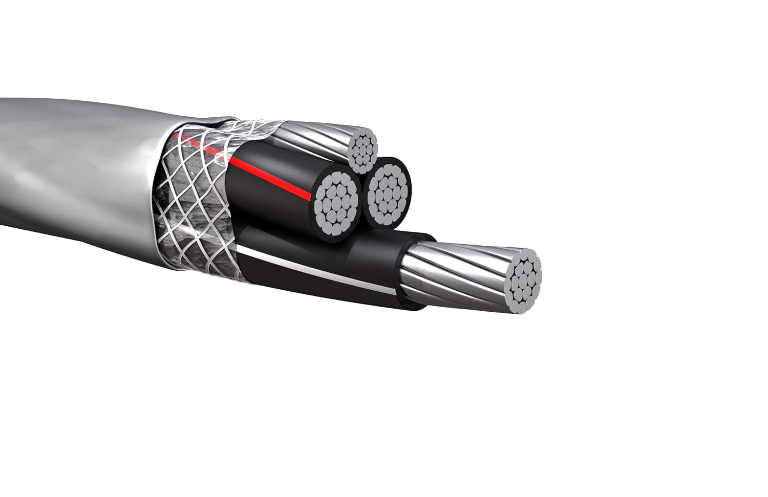 250' 2/0-2/0-2/0-2/0-1 SER Aluminum Service Entrance Cable C379