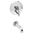 Polished Chrome Tub and Shower Trim Plate with Handle B39755
