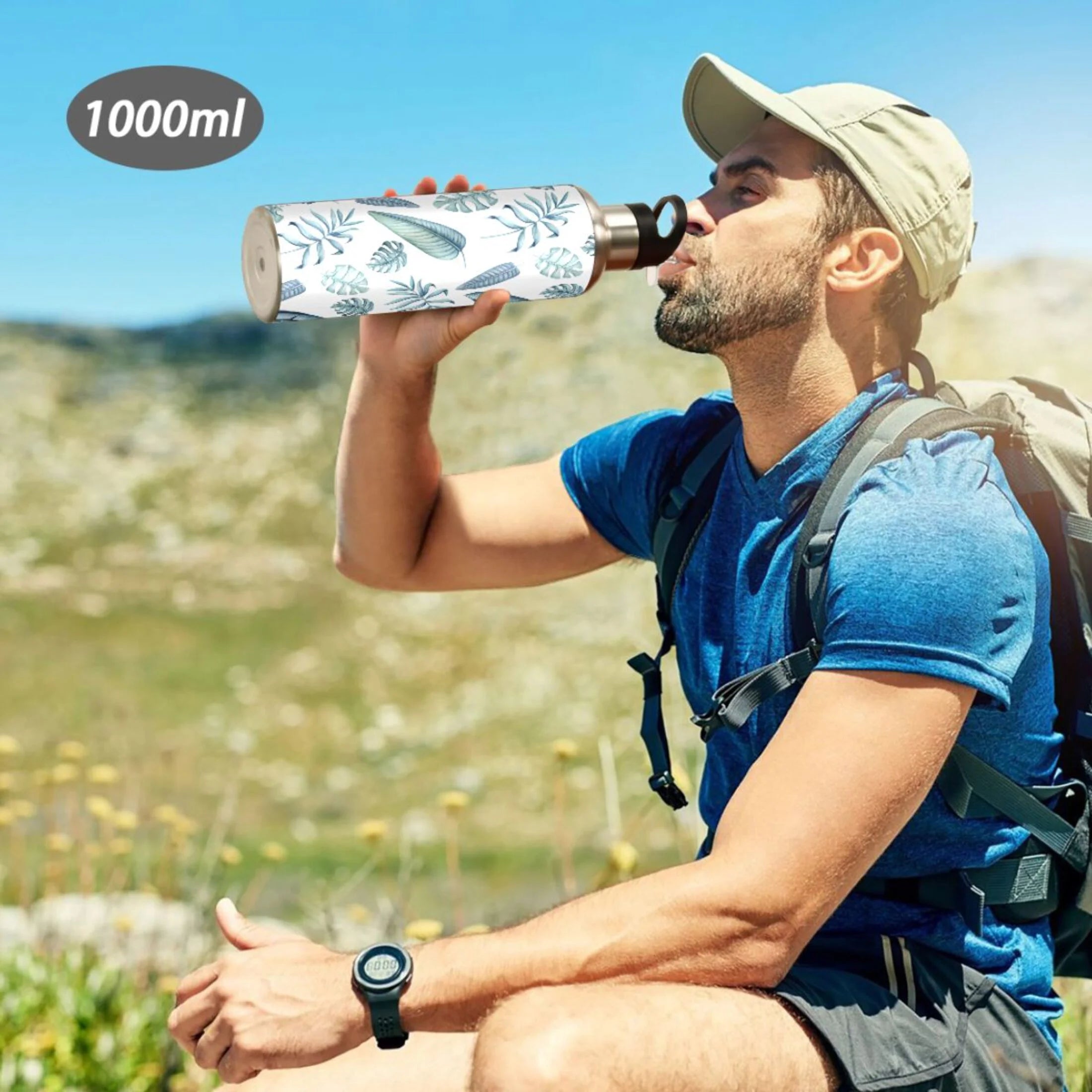 Insulated Stainless Steel Water Bottle with Straw Lid 20 oz A45769