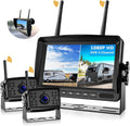 2 Digital Wireless Backup Camera System 7'' Monitor IP69K Waterproof U398095